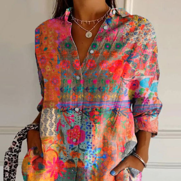 Iva™ | Elegante blouse met bloemenprint