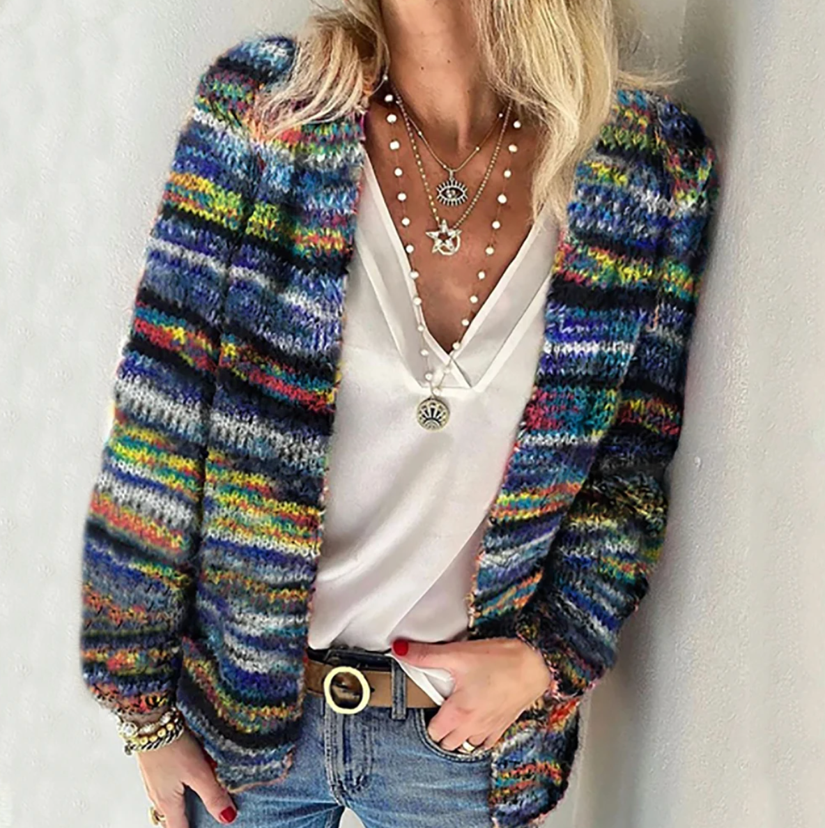 Cleo - Elegante Meerkleurige Vest