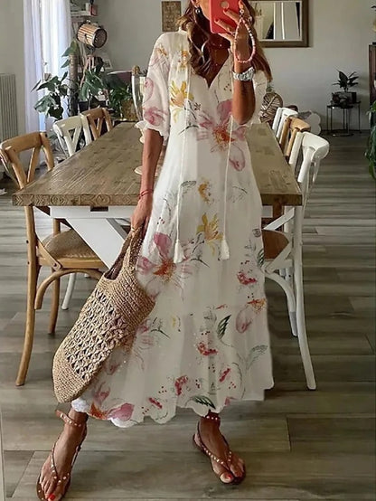 Colette - Vloeiende Bohemian Jurk