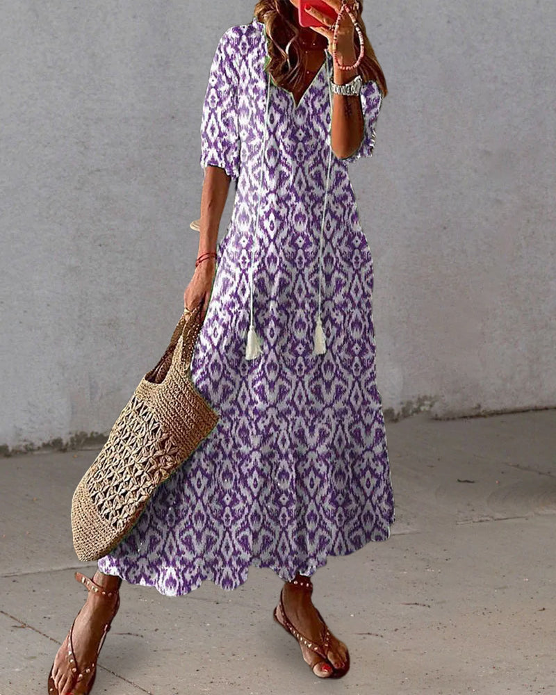 Colette - Vloeiende Bohemian Jurk