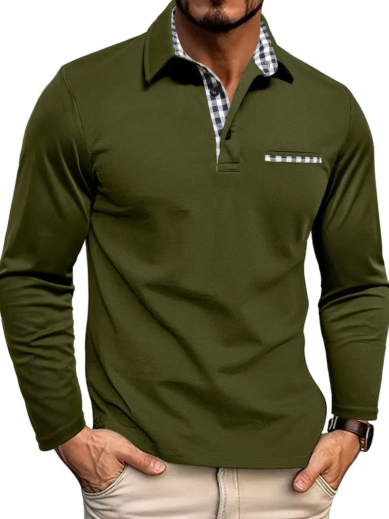 ADRIEN™ | KLASSIEKE POLO MET LANGE MOUWEN