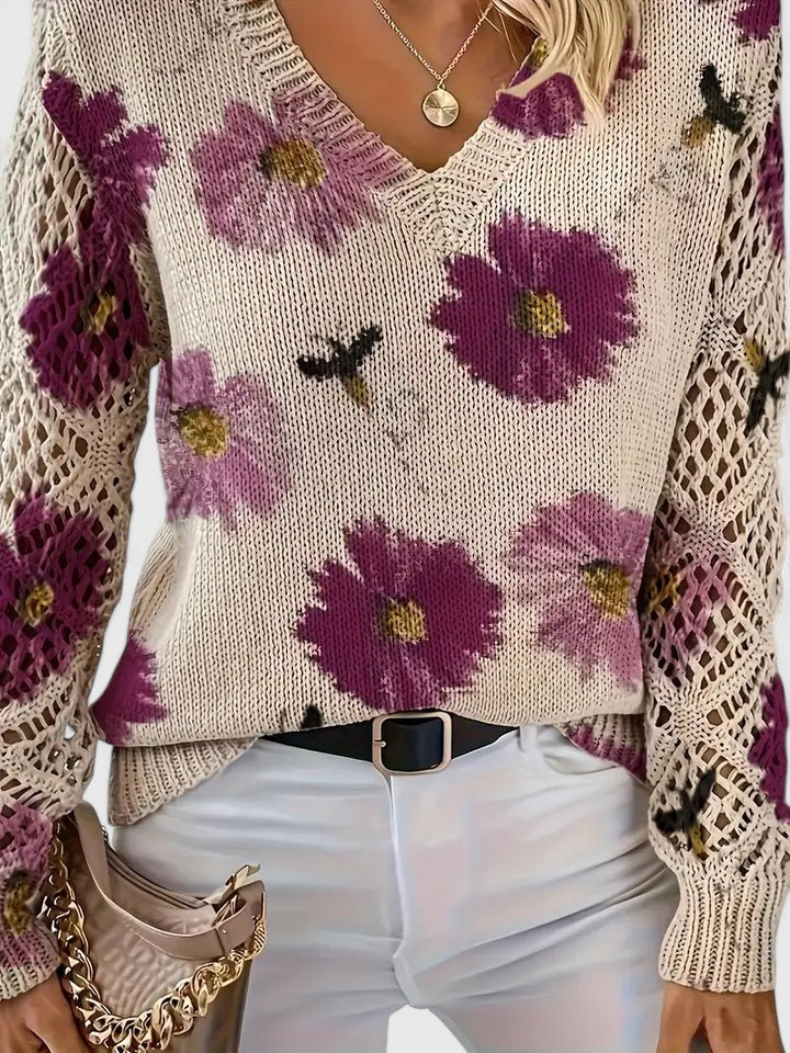 Aurélie - Lichte Gebloemde Vest