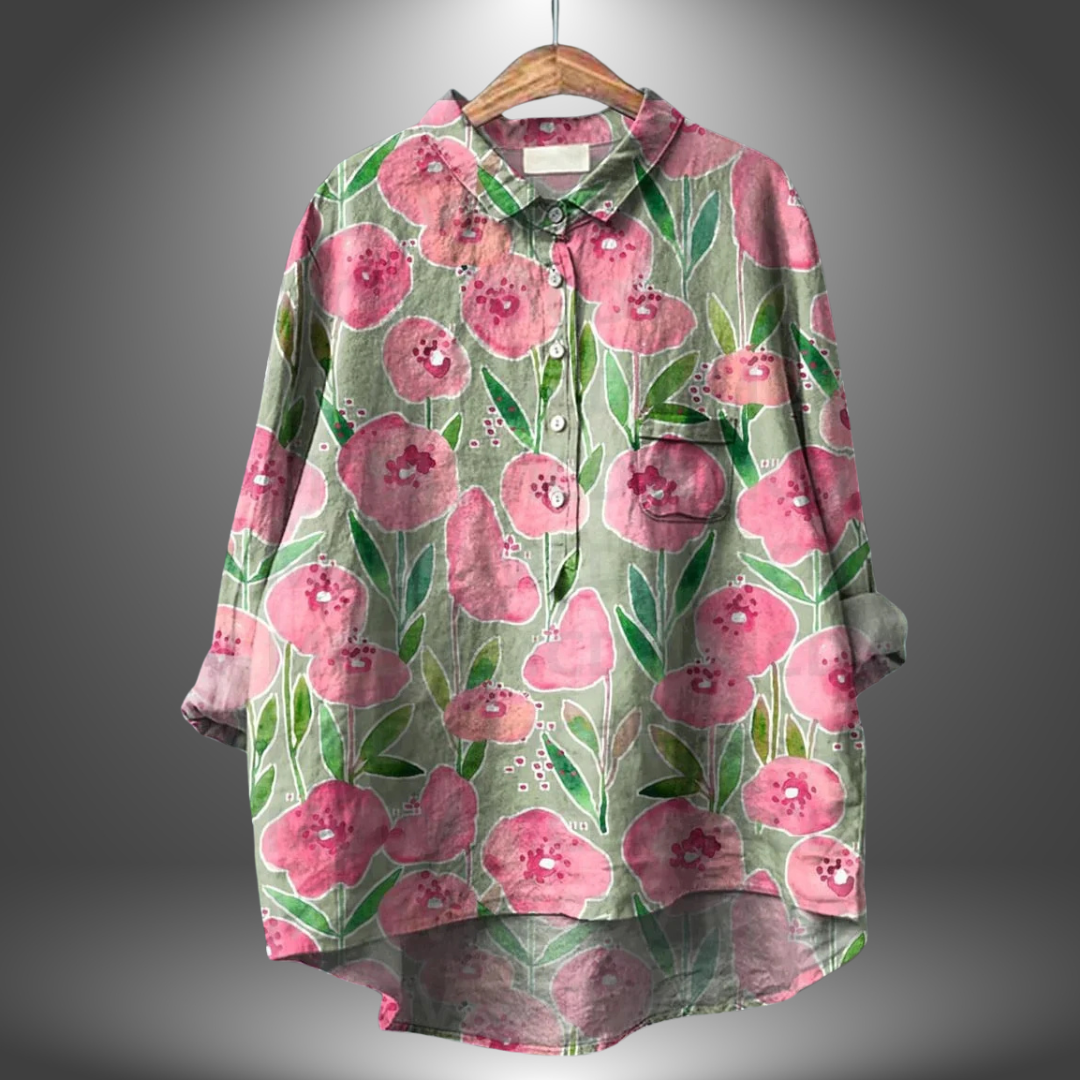 Virginia | Handgemaakte Bloemenblouse voor Dames