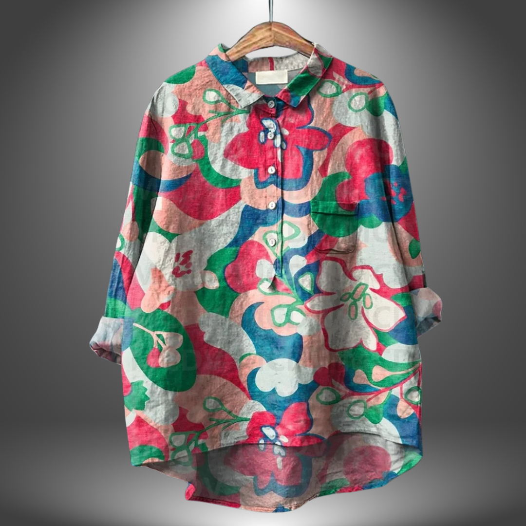 Virginia | Handgemaakte Bloemenblouse voor Dames