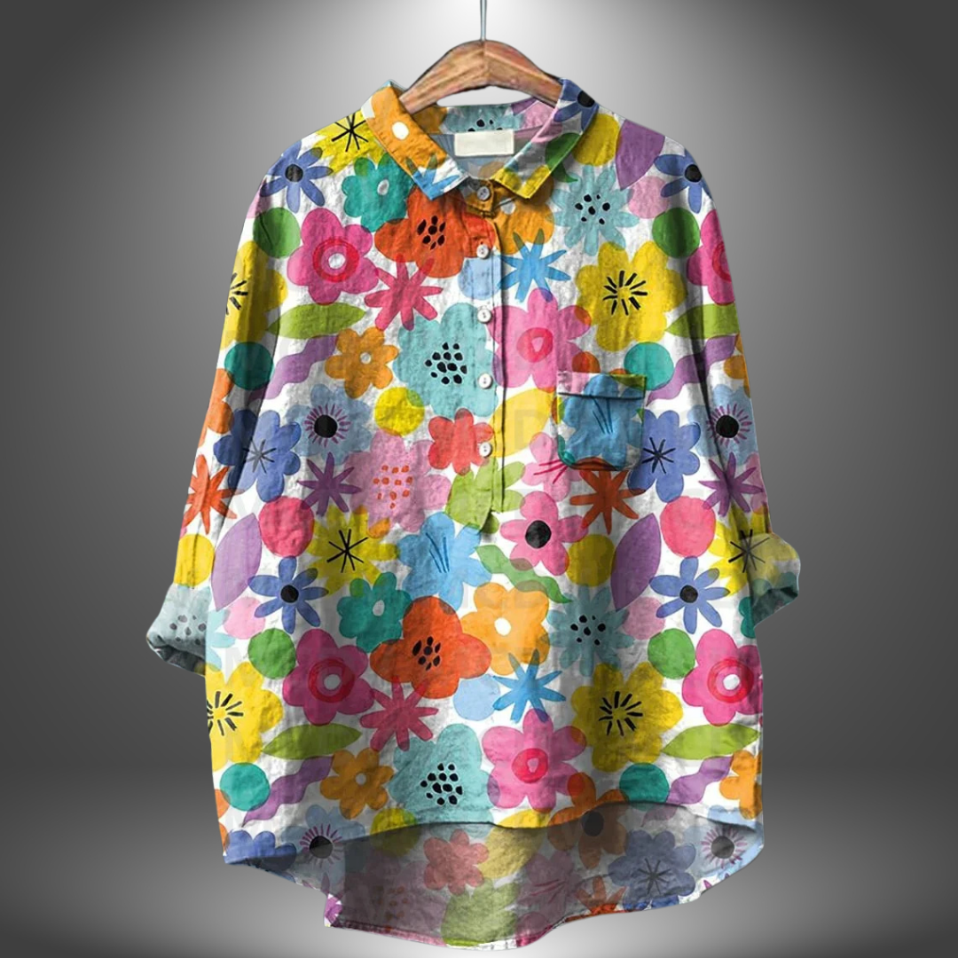 Virginia | Handgemaakte Bloemenblouse voor Dames