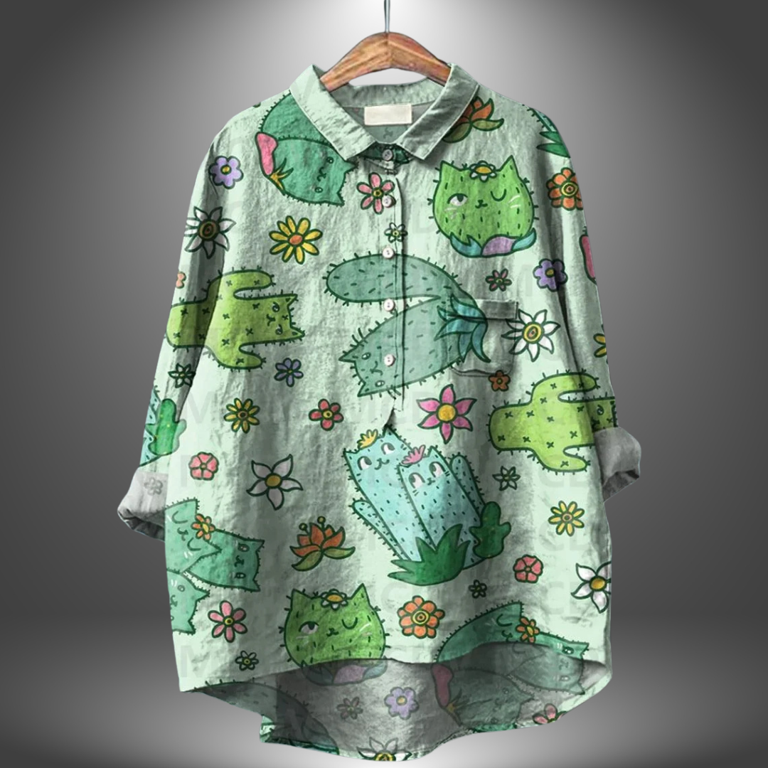 Virginia | Handgemaakte Bloemenblouse voor Dames