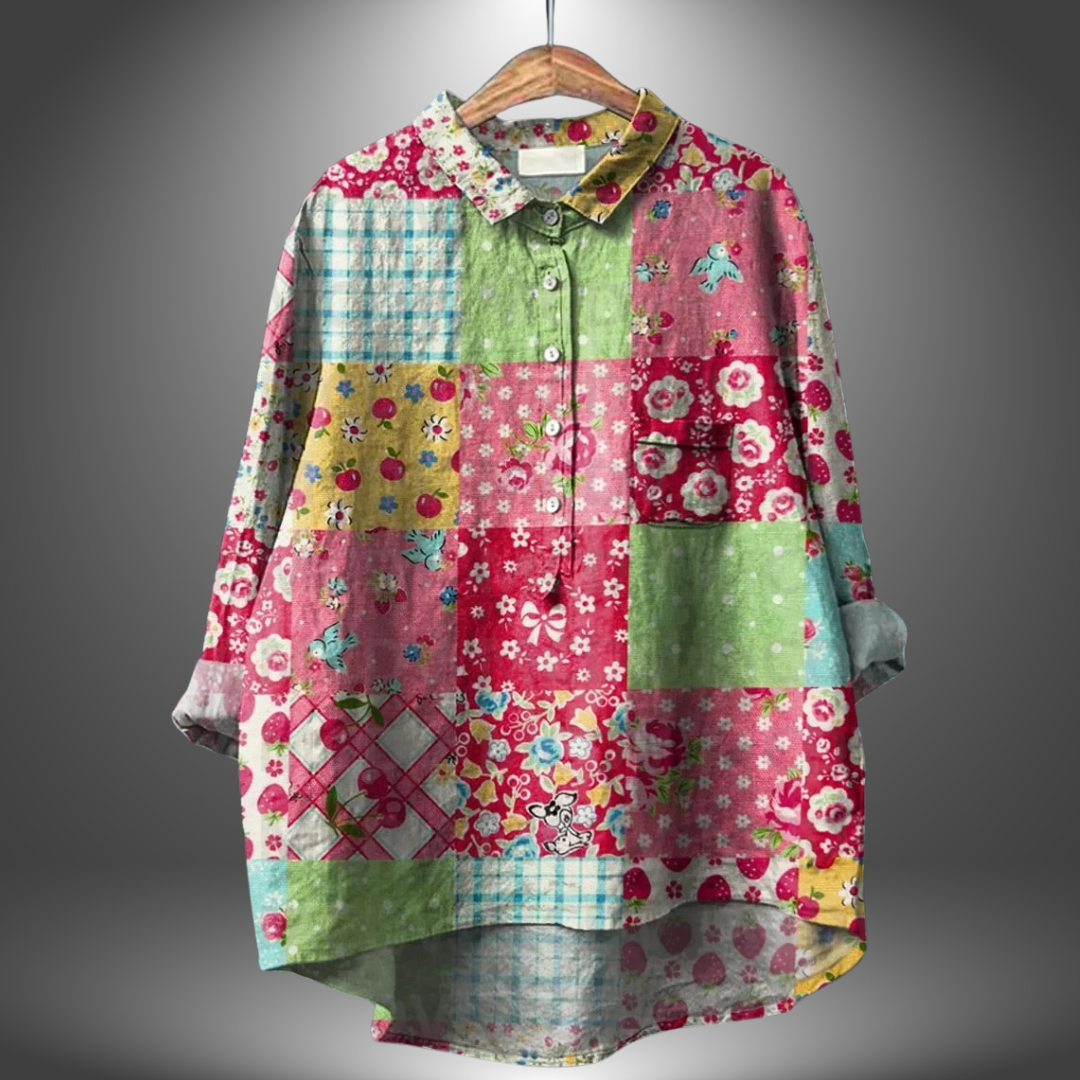 Virginia | Handgemaakte Bloemenblouse voor Dames