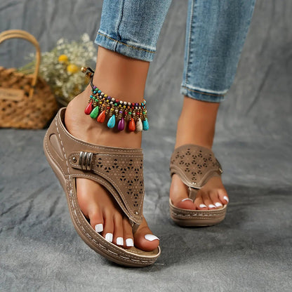 Élodie™ - Open-teen sleehak sandalen voor dames