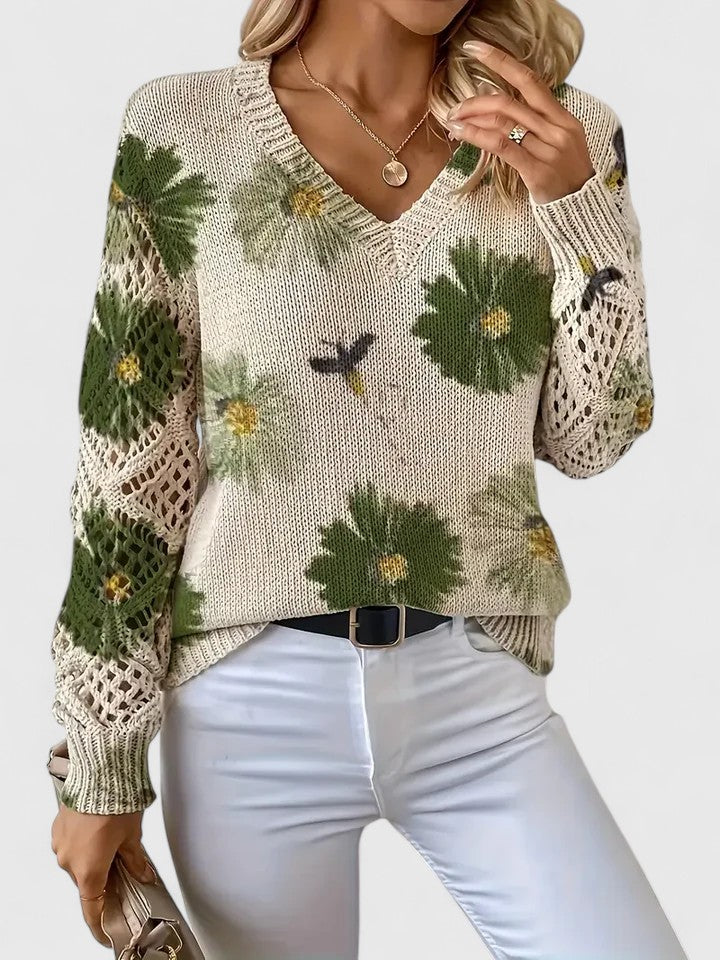 Aurélie - Lichte Gebloemde Vest