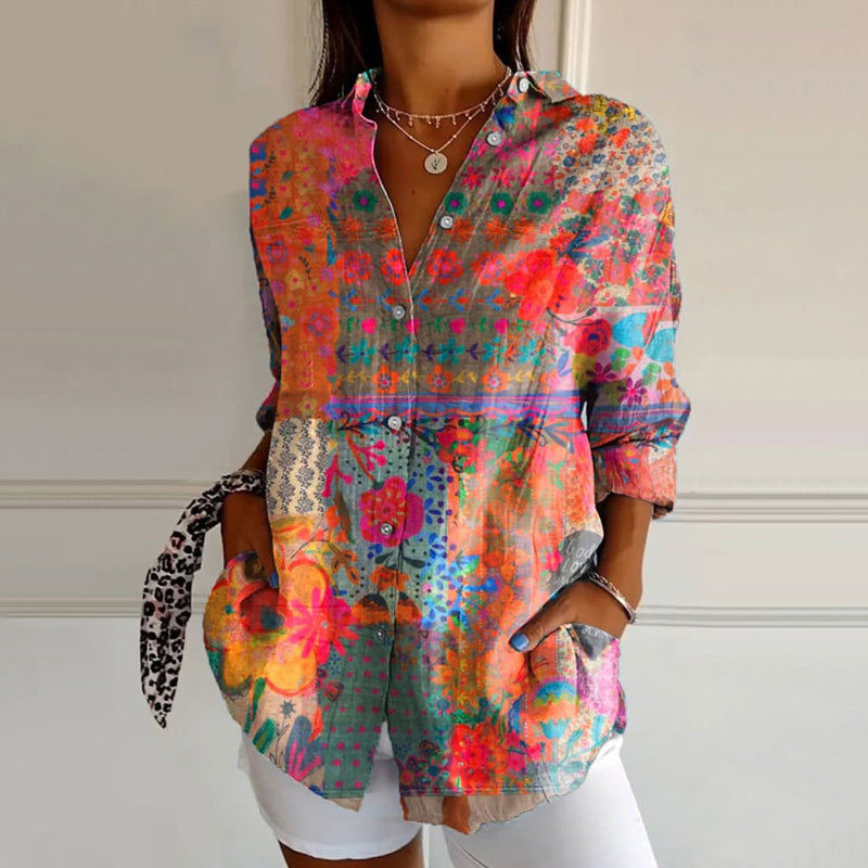 Iva™ | Elegante blouse met bloemenprint