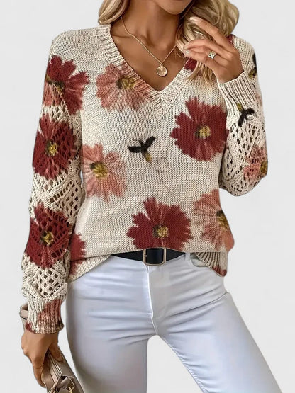 Aurélie - Lichte Gebloemde Vest