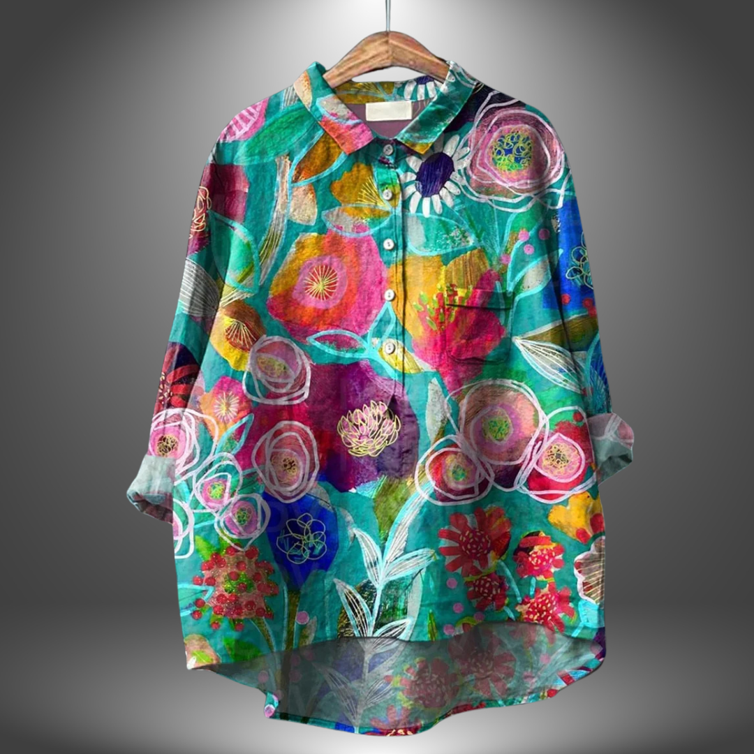 Virginia | Handgemaakte Bloemenblouse voor Dames