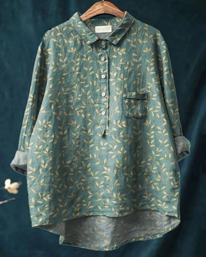 Jenny | Elegante bloemenblouse met knopen