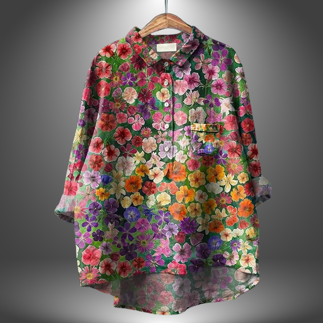 Virginia | Handgemaakte Bloemenblouse voor Dames