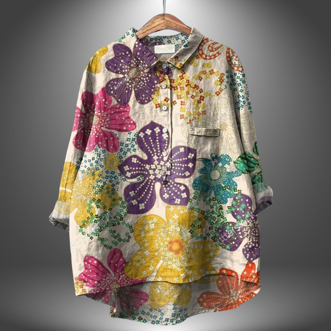 Virginia | Handgemaakte Bloemenblouse voor Dames