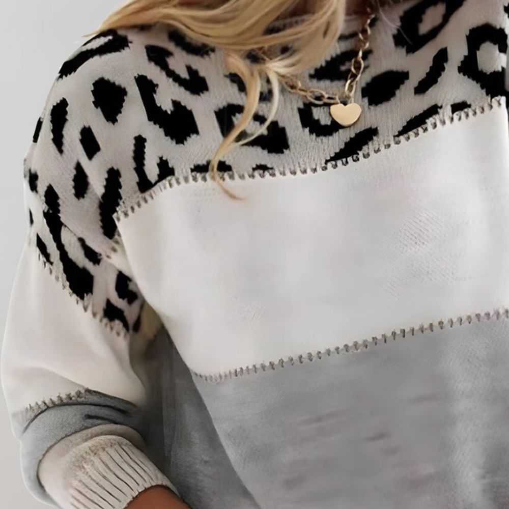 Bernadetta - Trendy en comfortabele luipaardtrui