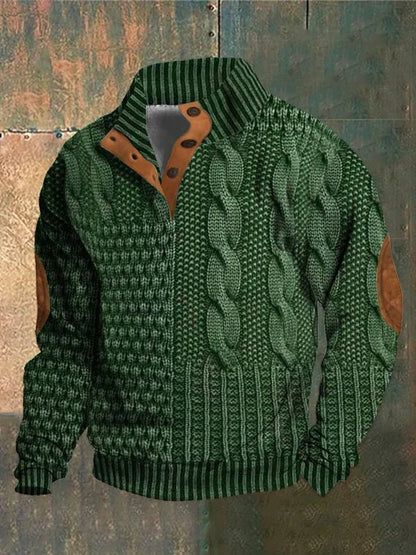 Telford™ | Pull torsadé imprimé et audacieux