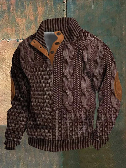 Telford™ | Pull torsadé imprimé et audacieux