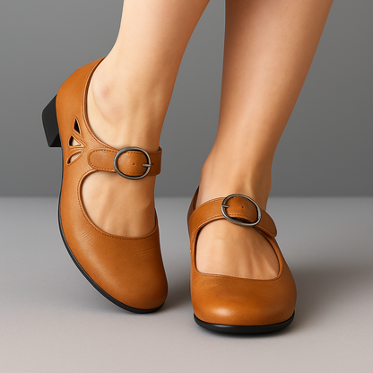 Denisa™ - Leren orthopedische sandalen