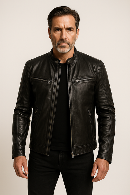 Bonnie® | Veste en cuir décontractée
