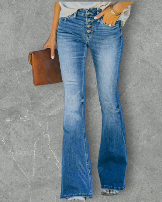 Elvira - Elegante uitlopende jeans