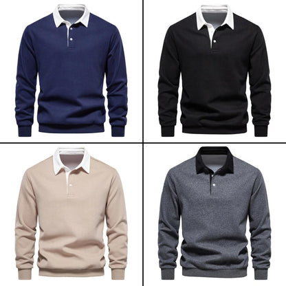 Luca™ | Pull Polo à Manches Longues