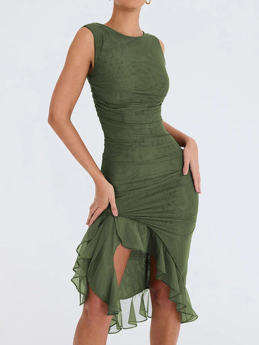 Nancy - Elegante midi-jurk
