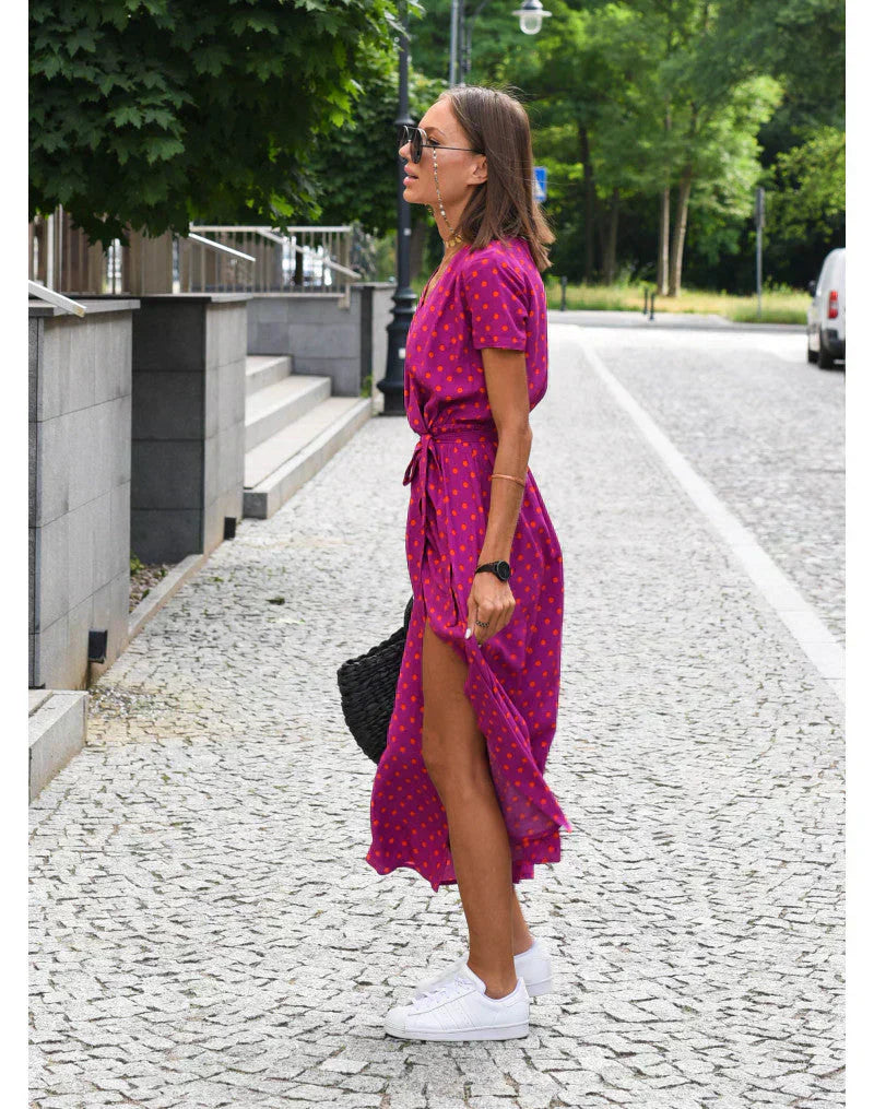 Eva - Elegante V-Hals Jurk
