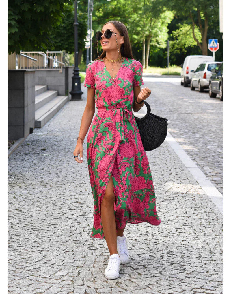 Eva - Elegante V-Hals Jurk
