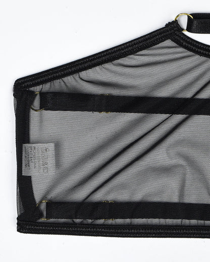 Eline™ | 4-delige transparante mesh lingerieset