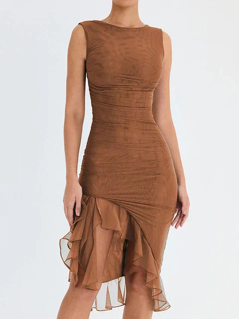 Nancy - Elegante midi-jurk