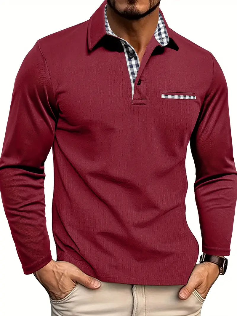 ADRIEN™ | KLASSIEKE POLO MET LANGE MOUWEN