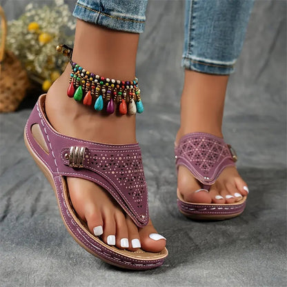 Élodie™ - Open-teen sleehak sandalen voor dames