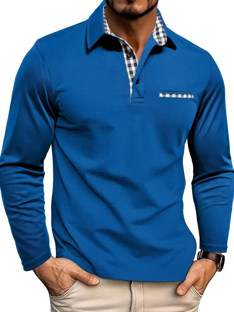 ADRIEN™ | KLASSIEKE POLO MET LANGE MOUWEN