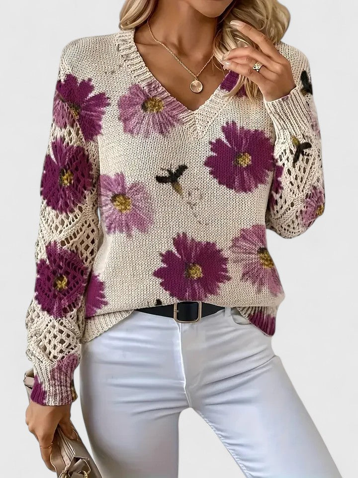 Aurélie - Lichte Gebloemde Vest