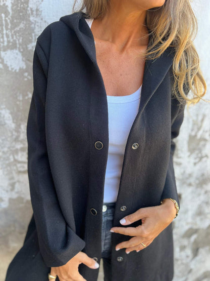 Adriana - Casual vest met capuchon