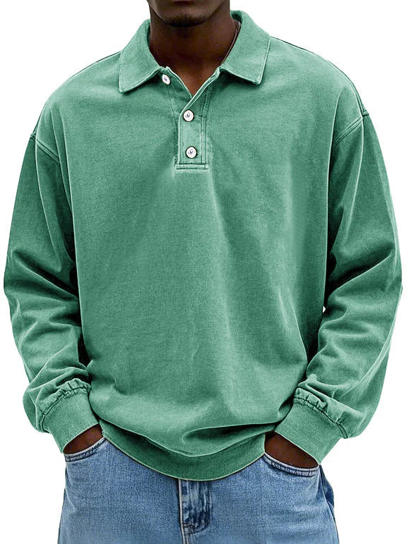 Théo™ | Casual polo met lange mouwen