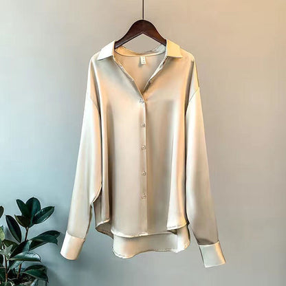 Pia™ - Satijnen blouse voor dames