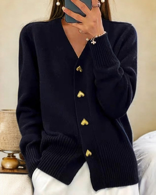 Elina - Élégant Cardigan Romantique