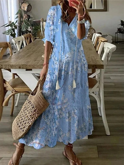 Colette - Vloeiende Bohemian Jurk