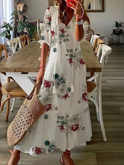 Colette - Vloeiende Bohemian Jurk